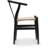 Buy Dining Chair Scandinavian Design Wooden Cord Seat - Wish Black 99916432 at Privatefloor