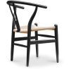 Buy Dining Chair Scandinavian Design Wooden Cord Seat - Wish Black 99916432 in the Europe