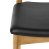 Buy Scandinavian design Elb Chair CW20 Boho Bali - Faux Leather Black 16435 home delivery