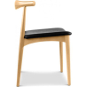 Buy Elb Scandinavian design Boho Bali Chair CW20 - Premium Leather Black 16436 at Privatefloor