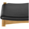 Buy Elb Scandinavian design Boho Bali Chair CW20 - Premium Leather Black 16436 with a guarantee