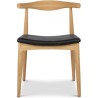 Buy Elb Scandinavian design Boho Bali Chair CW20 - Premium Leather Black 16436 - in the EU