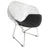 Buy Dining Chair Berty Diam in Chrome Steel  Black 16443 - prices