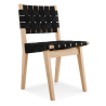 Buy Wooden and Fabric Dining Chair - Sinny Black 16457 - prices