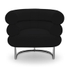 Buy Design Armchair - Upholstered in Leather - Bivendun Black 16501 - in the EU