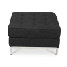 Buy Konel Armchair with Matching Ottoman - Cashmere Black 16513 with a guarantee