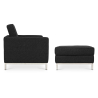 Buy Konel Armchair with Matching Ottoman - Cashmere Black 16513 at Privatefloor