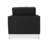 Buy Konel Armchair with Matching Ottoman - Cashmere Black 16513 Home delivery