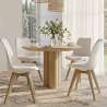 Buy Office Chair - Dining Chair - Scandinavian Style - Denisse White 58293 - prices