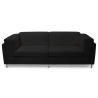 Buy Cawa Design Sofa  (2 seats) - Faux Leather Black 16611 - in the EU