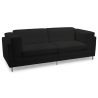 Buy Cawa Design Sofa  (2 seats) - Faux Leather Black 16611 - prices