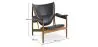Design Armchair with Armrests - Wood and Leather - Captain image 7