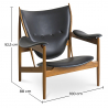 Buy Captain Armchair  Black 58425 Home delivery