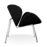 Buy Designer Armchair with Footrest - Upholstered in Leather - Chunk Black 16763 in the Europe