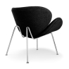 Buy Designer Armchair with Footrest - Upholstered in Leather - Chunk Black 16763 Home delivery