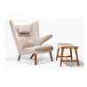 Buy Grizzly Armchair with Matching Ottoman - Cashmere Black 16766 - prices