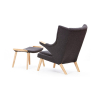 Buy Grizzly Armchair with Matching Ottoman - Cashmere Black 16766 in the Europe