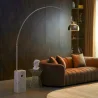 Floor Lamp with Marble Base - Living Room Lamp - Bow image 7