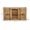 Buy Wooden Sideboard - Industrial Design - 2 doors - Tunk Natural wood 58890 in the Europe