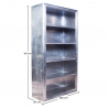 Buy Design Bookshelf Aviator Aluminium Metallic light grey 48358 at Privatefloor