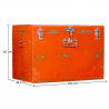 Buy Small industrial metal trunk Orange 58680 with a guarantee