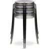 Buy Industrial Design Bar Stool - Transparent - 47cm - Victoria Queen Light grey 29572 with a guarantee