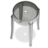 Buy Industrial Design Bar Stool - Transparent - 47cm - Victoria Queen Light grey 29572 in the Europe