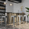 Buy Bar Stool - Industrial Design - Steel - 76cm - Stylix Black 58990 Home delivery
