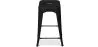 Industrial Design Bar Stool - Matte Steel - 60cm - Stylix image 7