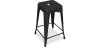 Industrial Design Bar Stool - Matte Steel - 60cm - Stylix image 7