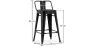 Bar Stool with Backrest Industrial Design - 60cm - Stylix image 7