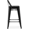Bar Stool with Backrest Industrial Design - 60cm - Stylix image 7