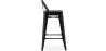 Bar Stool with Backrest Industrial Design - 60cm - Stylix image 7