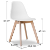 Buy Dining Chair - Scandinavian Style - Denisse White 58593 - in the EU
