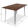 Rectangular Dining Table - Industrial - Wood - Tawny image 7
