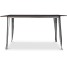 Buy Stylix Dining Table - 140 cm - Dark Wood Steel 58996 - prices