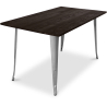Buy Stylix Dining Table - 140 cm - Dark Wood Steel 58996 - in the EU