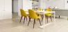Dining Chair - Upholstered in Fabric - Scandinavian Style - Evelyne image 7