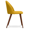 Buy Dining Chair - Upholstered in Fabric - Scandinavian Style - Evelyne Yellow 58982 Home delivery