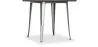 Square Dining Table - Industrial Design - Wood and Metal - Stylix image 7
