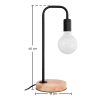 Buy Scandinavian style table lamp  Black 58979 with a guarantee