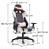 Office Chair with Armrests - Desk Chair with Castors - Gamer - Guy image 7