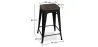 Bar Stool - Industrial Design - Wood & Steel - 60cm -Stylix image 7