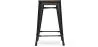 Bar Stool - Industrial Design - Wood & Steel - 60cm -Stylix image 7