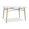Buy Rectangular Dining Table - Scandinavian Design - Wood - 110 x 80 cm White 59075 at Privatefloor