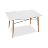 Buy Rectangular Dining Table - Scandinavian Design - Wood - 110 x 80 cm White 59075 in the Europe
