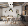 Buy Rectangular Dining Table - Scandinavian Design - Wood - Deswick White 59075 with a guarantee