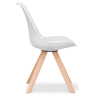 Buy Dining Chair Denisse Scandi style Premium Design with cushion  White 58292 at Privatefloor
