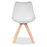 Buy Dining Chair - Scandinavian Style - Denisse White 58292 Home delivery