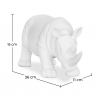 Buy Decorative Figure Rhino - Matte White - Rhyn White 59161 in the Europe